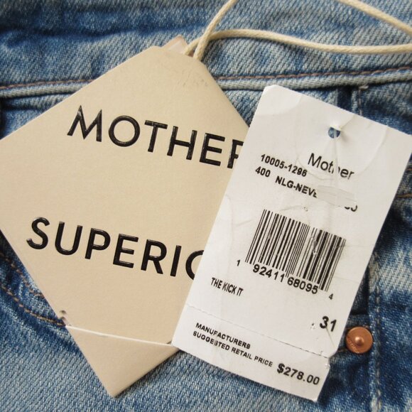 NWT Mother The Kick It in Never Let Go High-Rise Straight Leg Jeans 31 - Picture 7 of 11